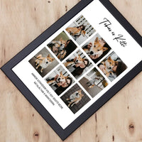 Klasszikus 9 képes fotókollázs falikép felirattal