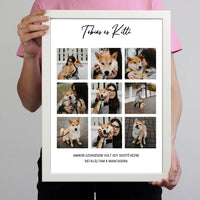 Klasszikus 9 képes fotókollázs falikép felirattal