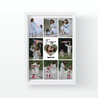 Fotókollázs falikép Anyáknak szívvel a közepén