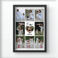 Fotókollázs falikép Anyáknak szívvel a közepén