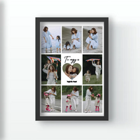 Fotókollázs falikép Anyáknak szívvel a közepén