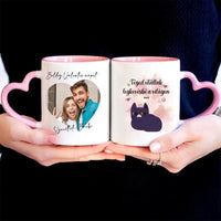 Téged utállak legkevésbé Valentin napi bögre fényképpel