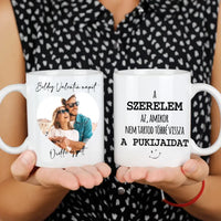 A szerelem az, Valentin napi bögre fényképpel