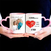 A szívem nagy része a tied Valentin napi bögre fényképpel