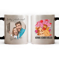 Bűnbe esnék Veled bögre egyedi fényképpel