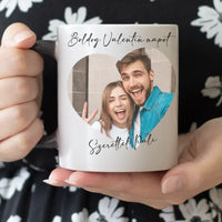 Bűnbe esnék Veled bögre egyedi fényképpel