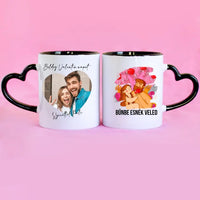 Bűnbe esnék Veled bögre egyedi fényképpel