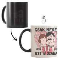 Csak neked vicces bögre pároknak szerkeszthető karakterekkel