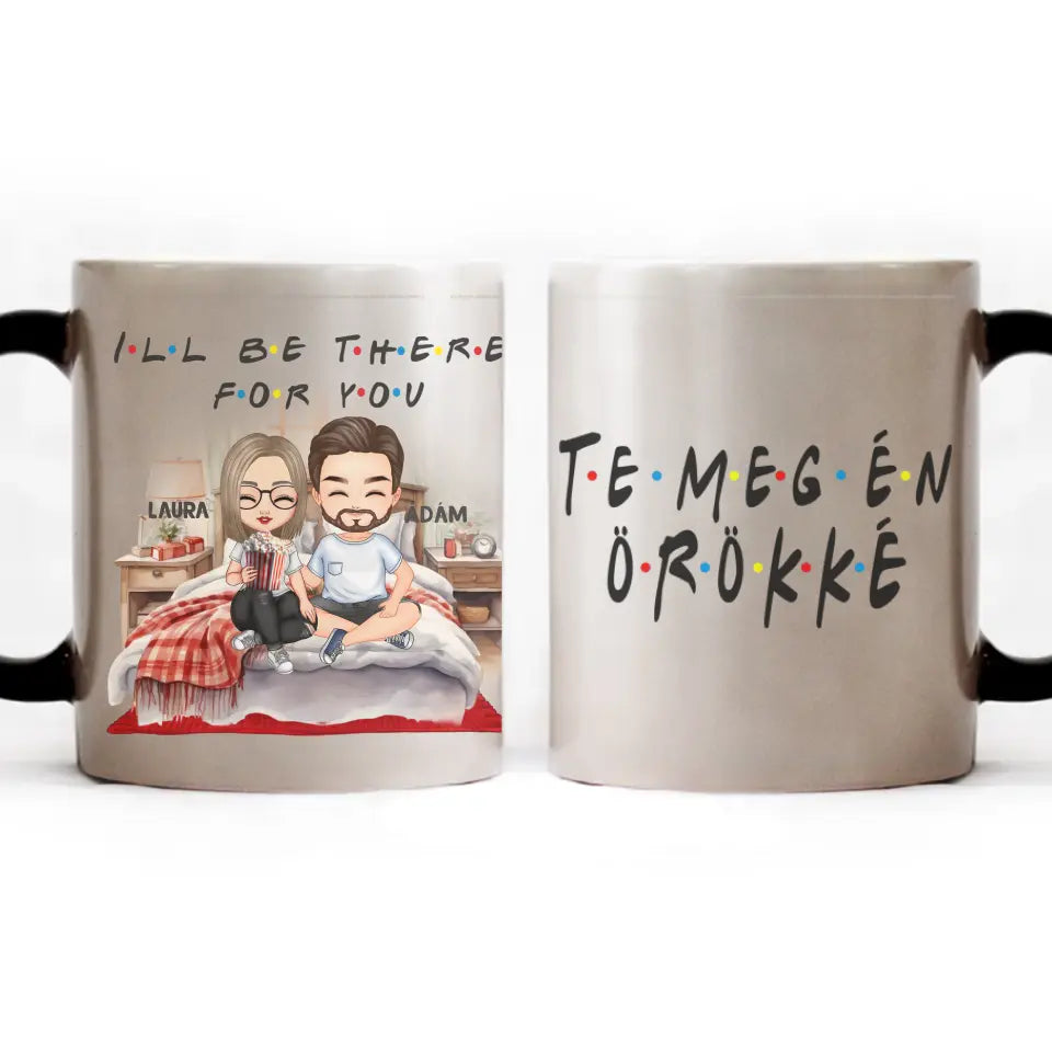 I'll be there for you bögre szerkeszthető karakterekkel pároknak