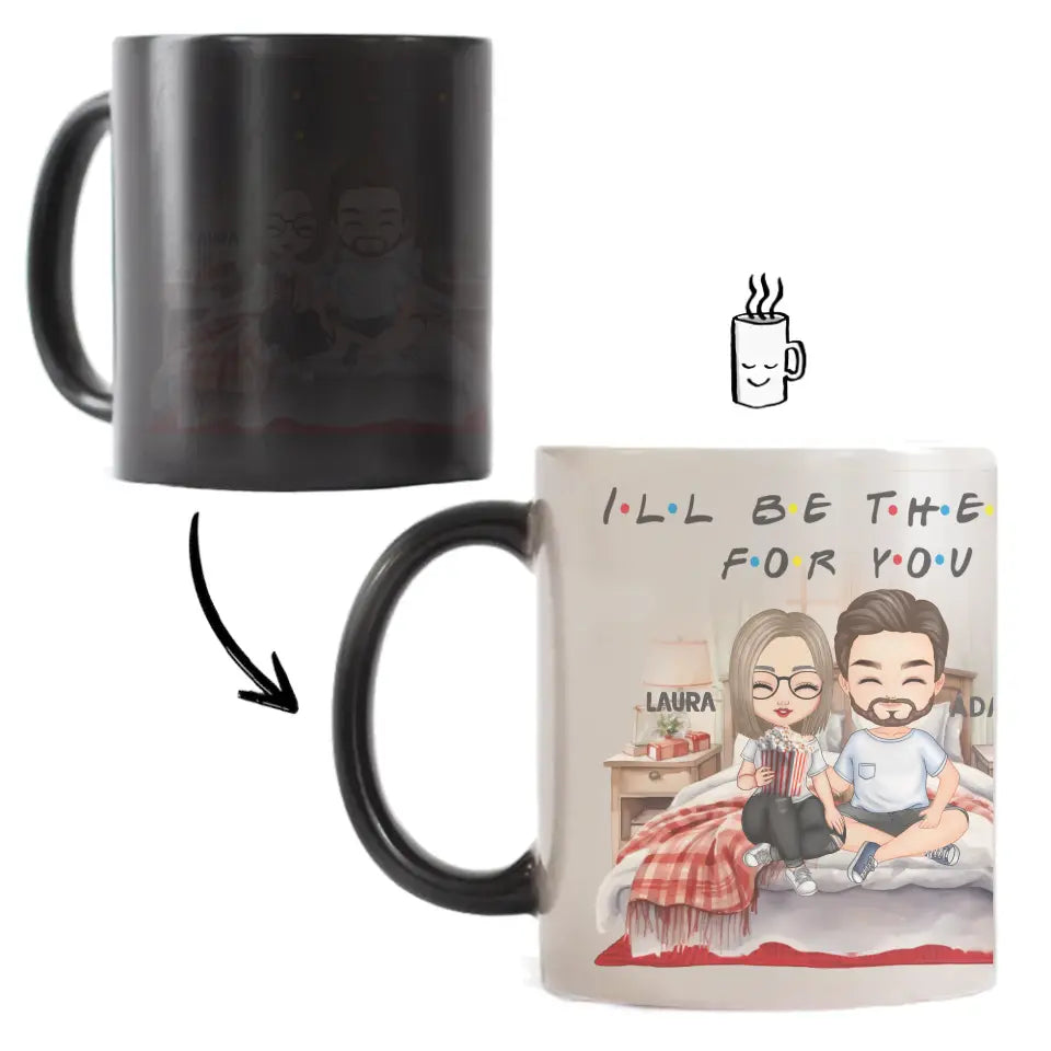 I'll be there for you bögre szerkeszthető karakterekkel pároknak