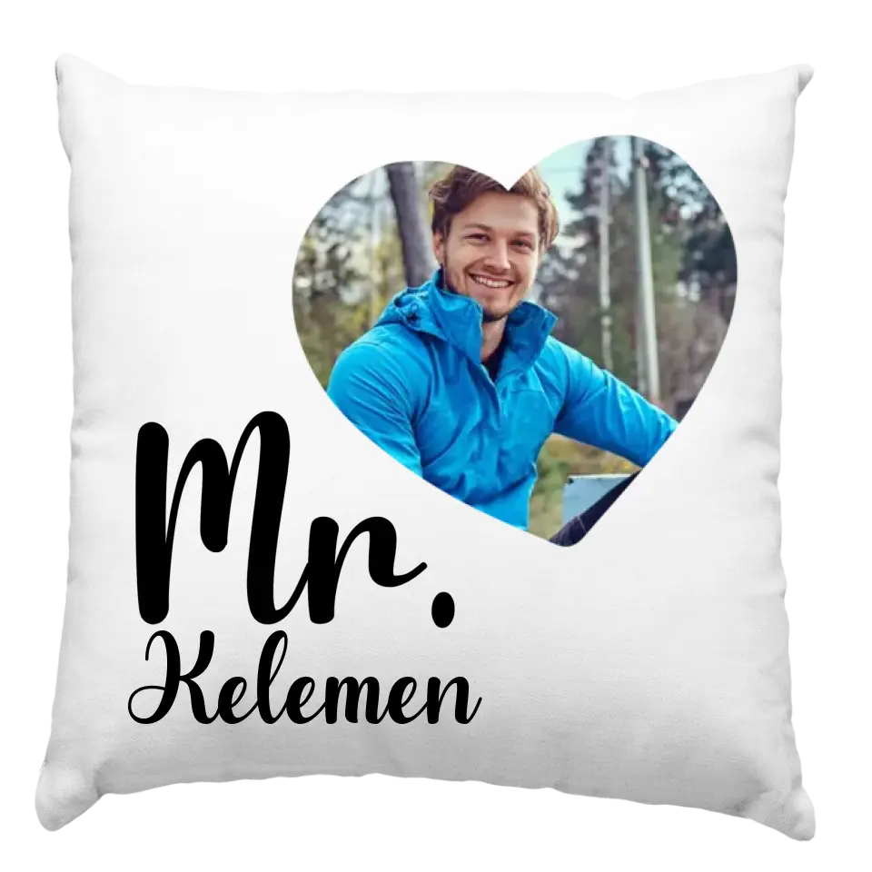 Mr. és Mrs. két darabos párna szett képpel