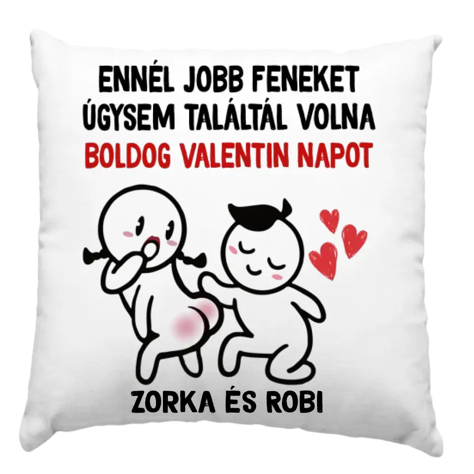 I'll be there for you szerkeszthető karakteres valentin napi párna