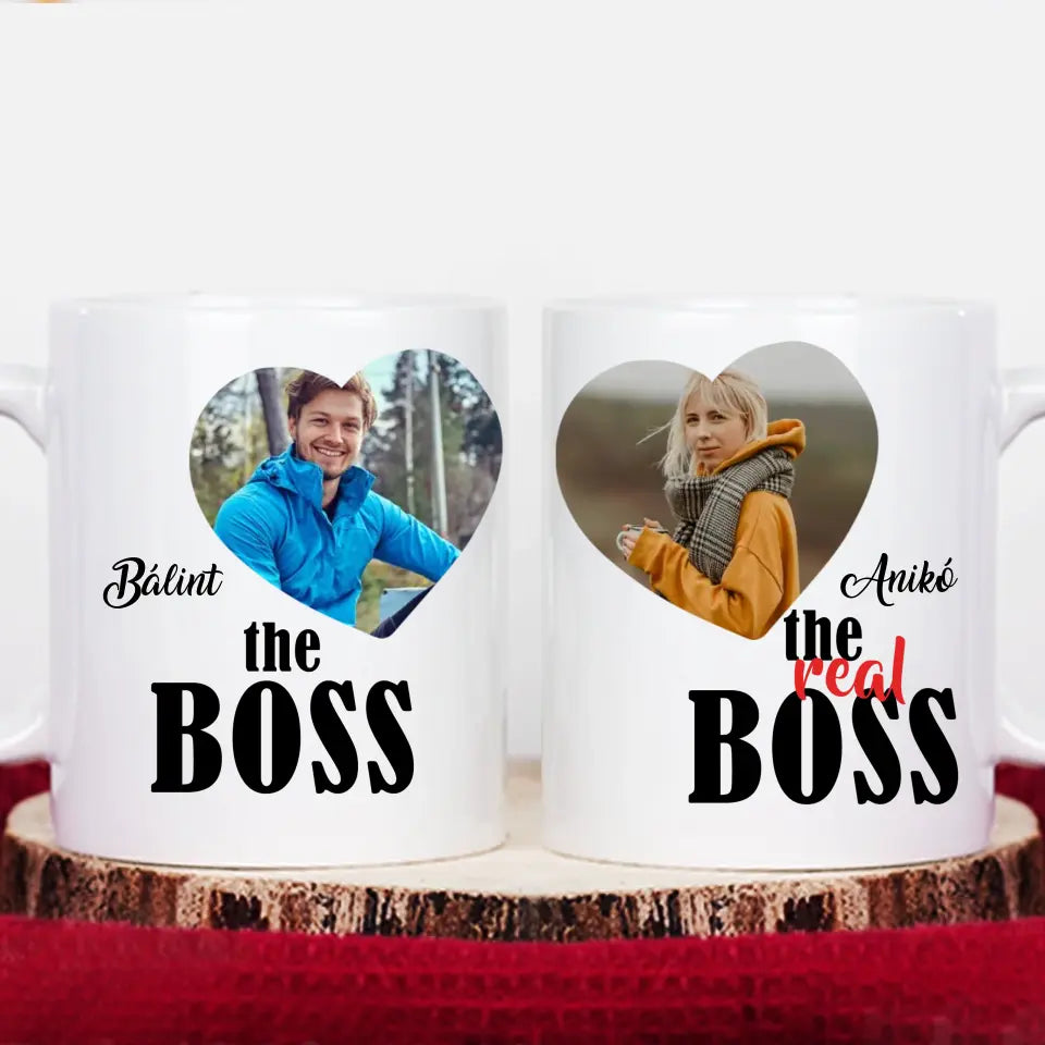 The Boss & The real Boss két darabos bögre szett képpel