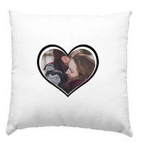 Szív alakú egyedi képes párna