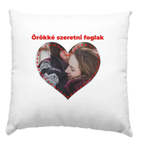 Örökké szeretni foglak egyedi képes párna
