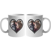 Szív alakú egyedi képes bögre