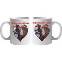 Örökké szeretni foglak egyedi képes bögre