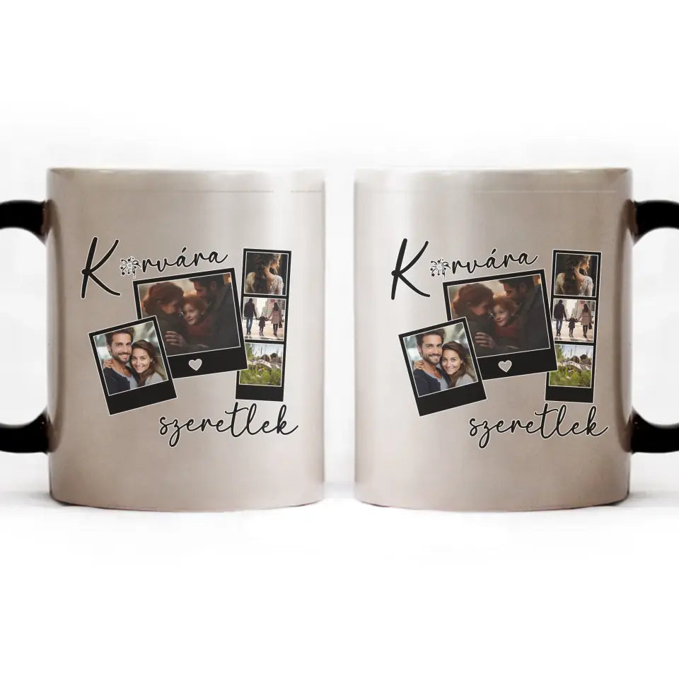 Polaroid képes bögre saját fotókkal