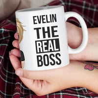 The real boss szerkeszthető karakteres bögre