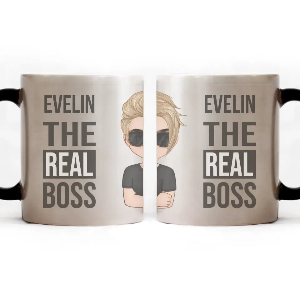 The real boss szerkeszthető karakteres bögre