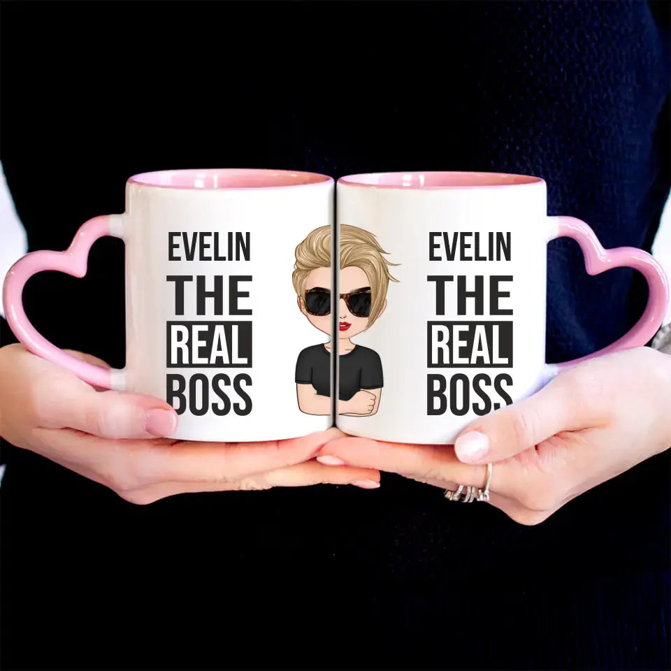 The real boss szerkeszthető karakteres bögre