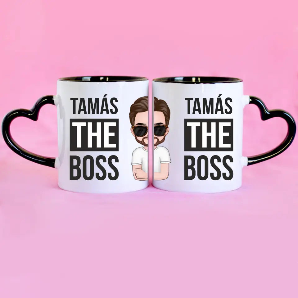 The boss szerkeszthető karakteres bögre