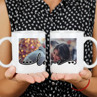 Love feliratos bögre egyedi képpel