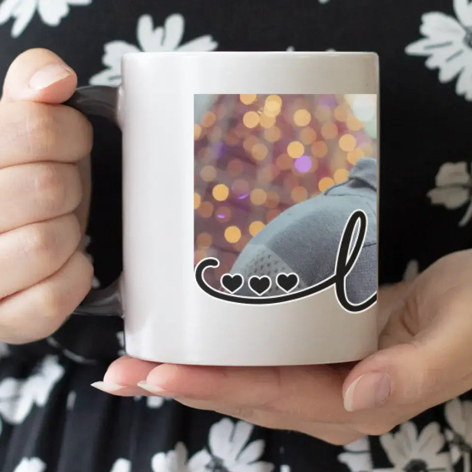 Love feliratos bögre egyedi képpel