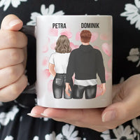 Valentin napi szerkeszthető karakteres bögre vicces és szerelmes feliratokkal