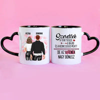 Valentin napi szerkeszthető karakteres bögre vicces és szerelmes feliratokkal