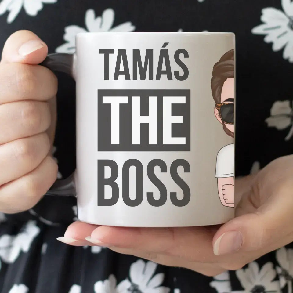 The boss szerkeszthető karakteres bögre