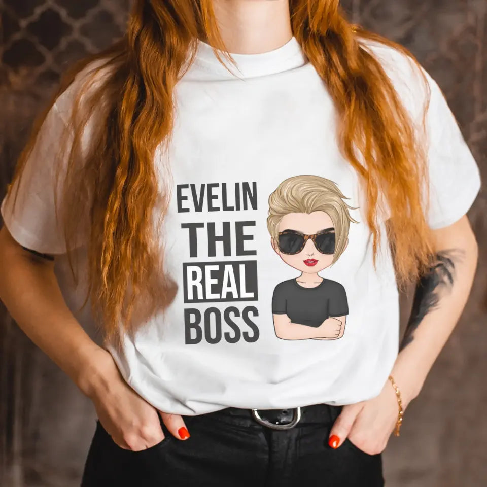 The Real Boss Cuki karakteres női póló