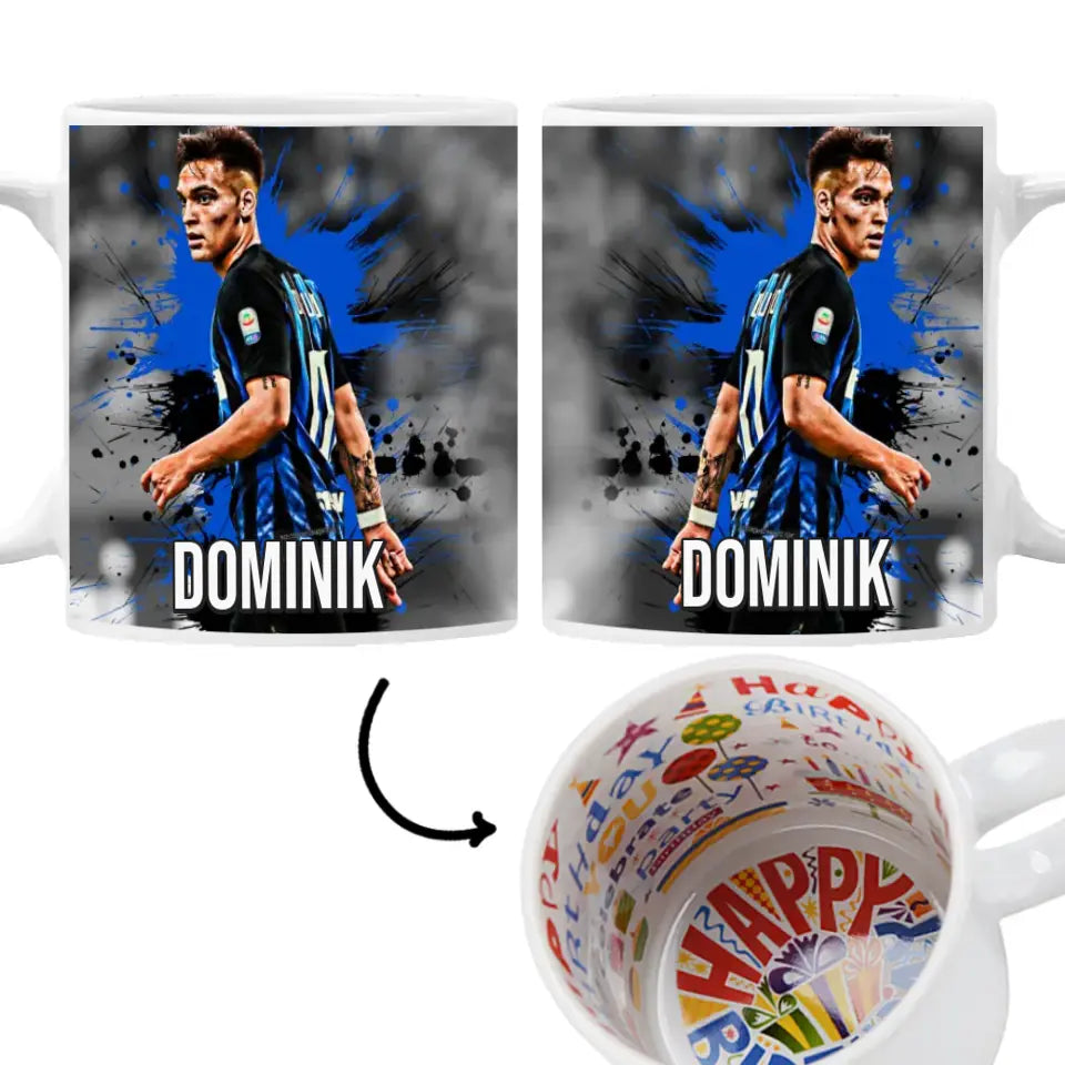 Lautaro Martinez Inter egyedi ajándék bögre névvel