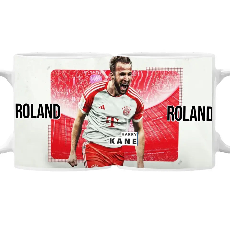 Egyedi neves focis bögre Harry Kane - Bayern Munich