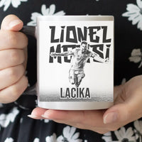 Messi Miami ajándék bögre egyedi névvel