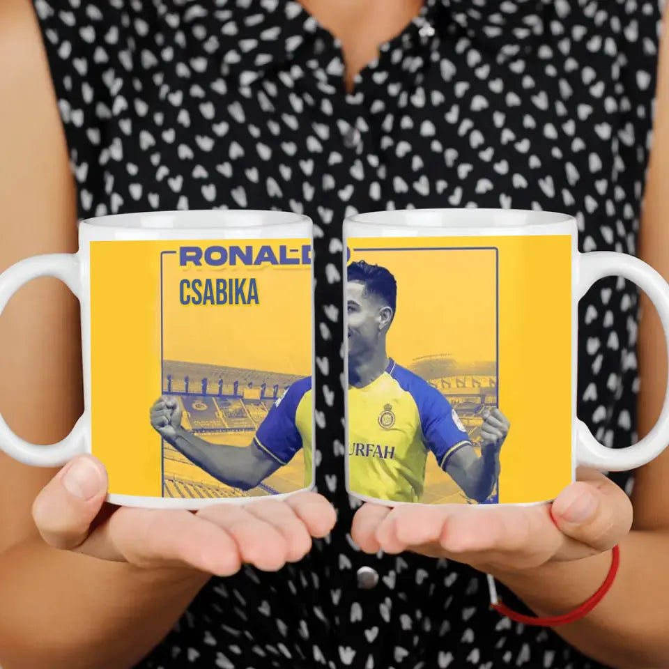 Ronaldo Al-Nassr egyedi ajándék bögre névvel