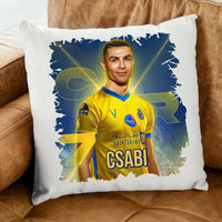 Ronaldo Al-Nassr egyedi neves párna