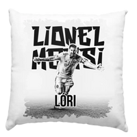 Személyre szabható Messi egyedi neves párna