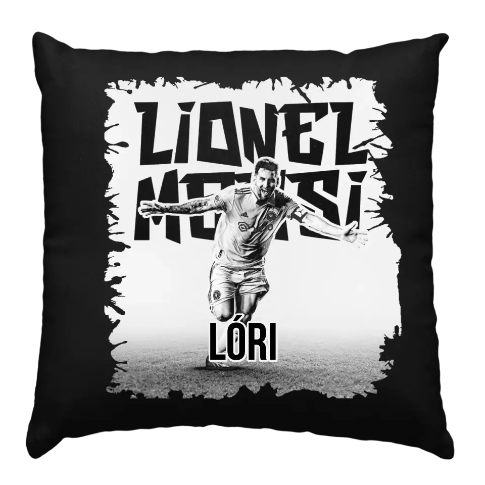 Személyre szabható Messi egyedi neves párna