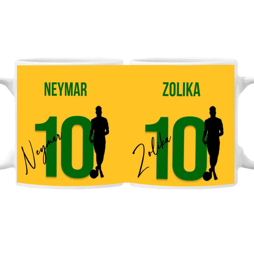 Neymar bögre szerkeszthető feliratokkal