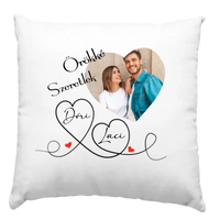 Egyedi képes és neves Valentin napi párna