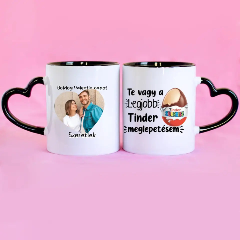 Legjobb tinder meglepetés bögre fényképpel