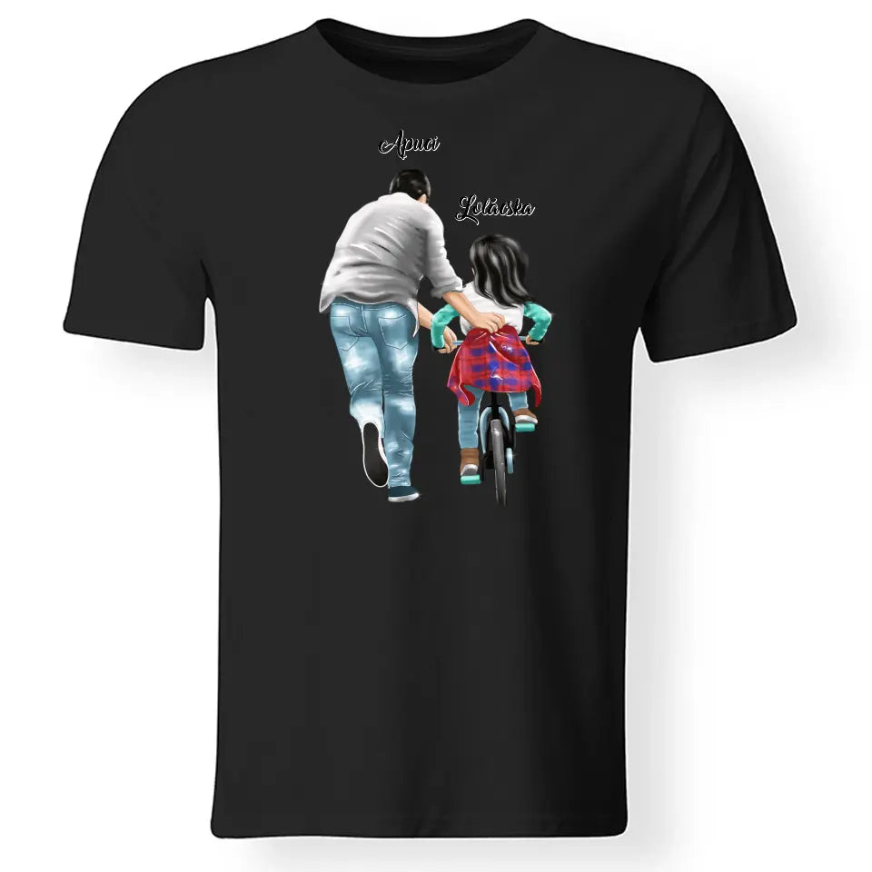 Apa-lánya biciklis póló
