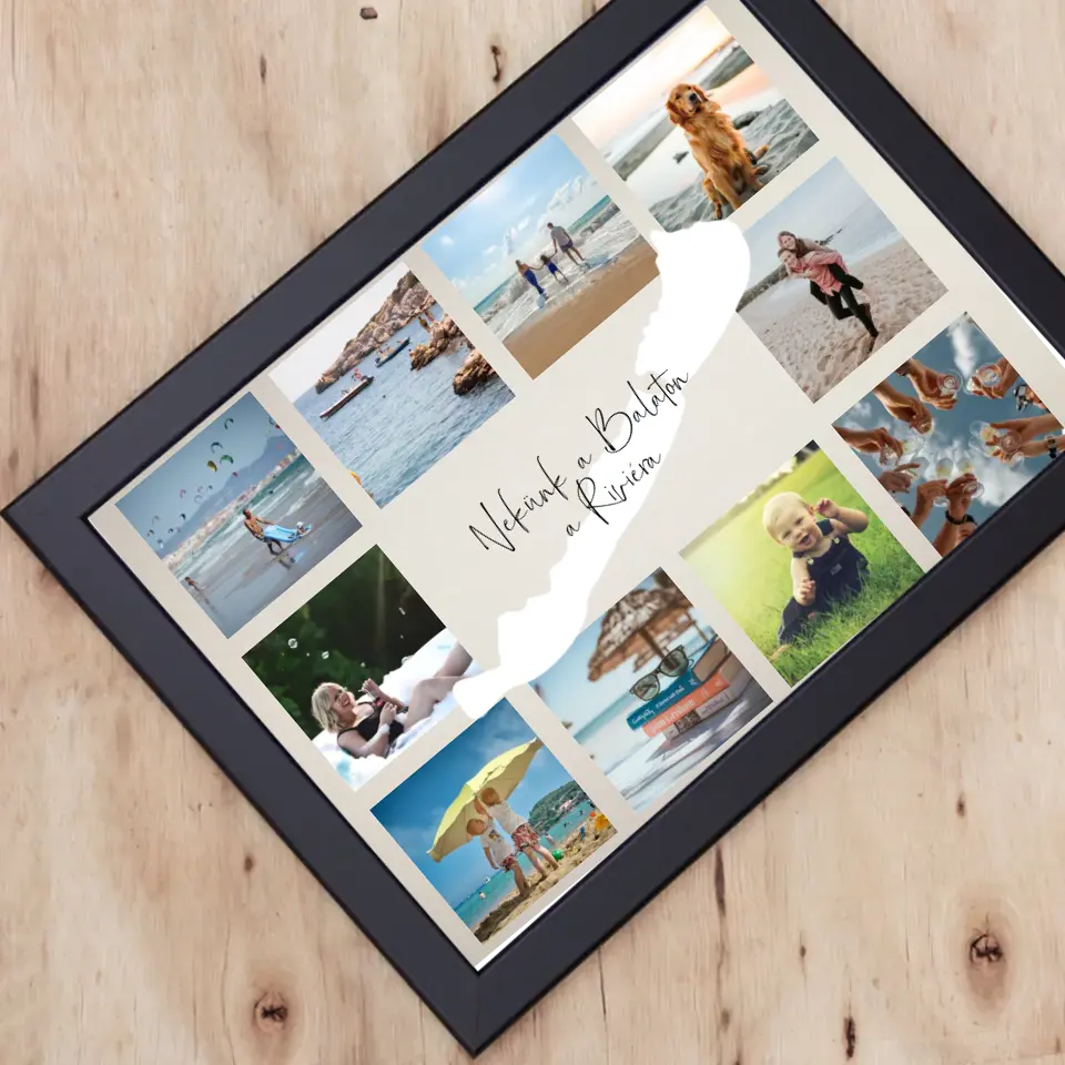 Balatoni nyaralás falikép 10 képpel