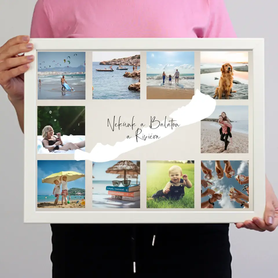 Balatoni nyaralás falikép 10 képpel