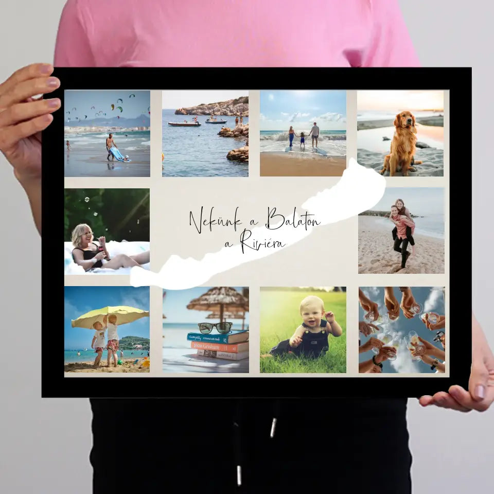 Balatoni nyaralás falikép 10 képpel