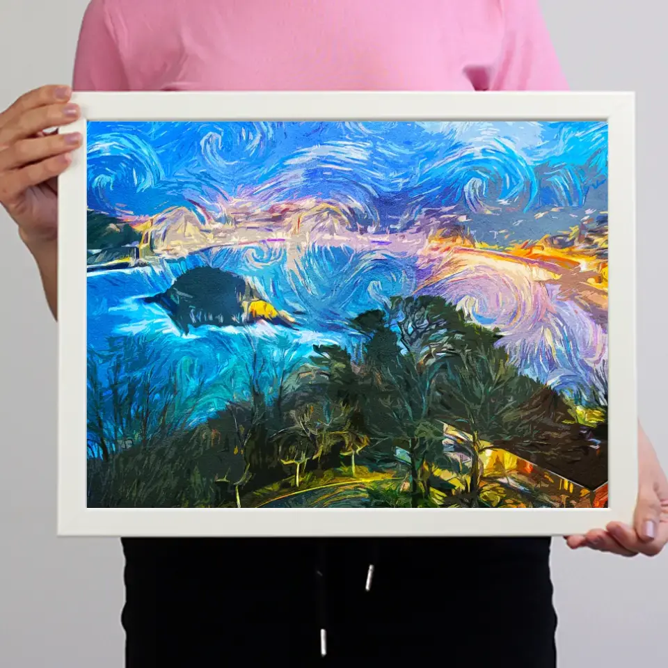 Spanyolországi nyaralás emlékőrző fekvő falikép