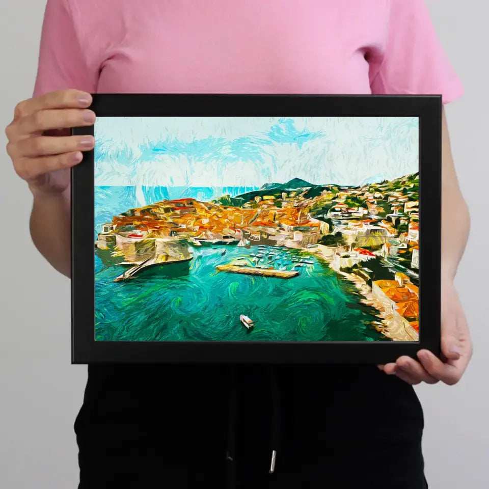 Horvátországi nyaralás emlékőrző fekvő falikép