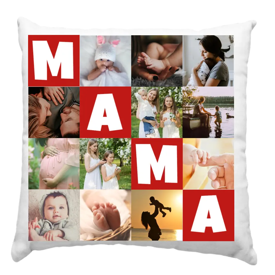 Egyedi 12 képes párna Mamáknak