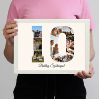 Tizes szülinapi montázs falikép